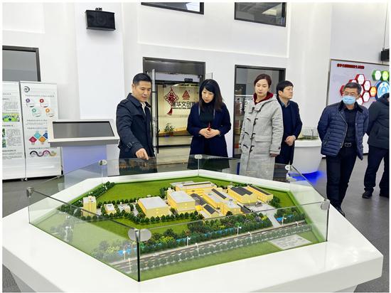 淮南市田家庵區(qū)區(qū)委常委、副區(qū)長張曙暉 考察建華文創(chuàng)集團(tuán)